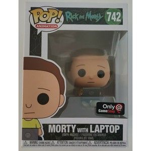 Funko Pop #742 Morty with Laptop Rick & Morty Gamestop Exclusive